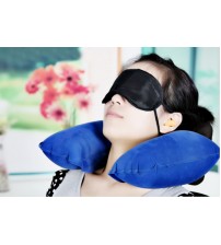Bộ gối hơi du lịch kèm bịt mắt bịt tai